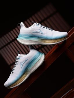 JQR - FLYING FURY Men Off White Running Shoes