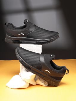 JQR - MINERVA Men Black Walking Shoes