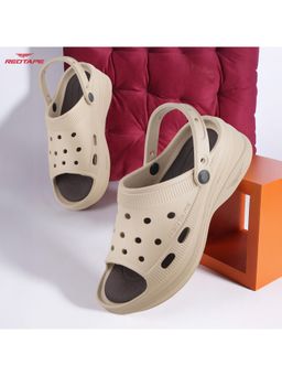 Red Tape - Womens EVA Comfort Clogs - Beige