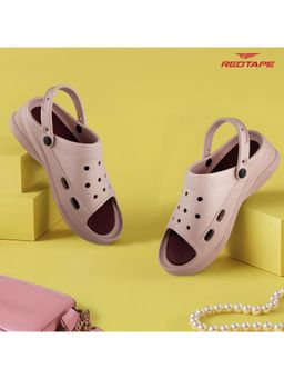 Red Tape - Womens EVA Comfort Clogs - Pink