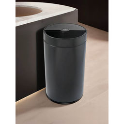 Fumato - Black Rotating Round Sensor Automatic Dustbin 30L