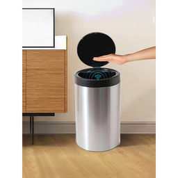 Fumato - Silver Round Big Automatic Dustbin, 30L