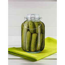 The Better Home - Transparent Glass Storage Jar, 1.5L