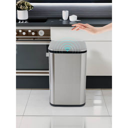 USHA SHRIRAM - Silver Sensor Automatic Dustbin, 15L