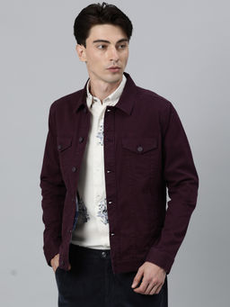 Rare Rabbit - Maroon Solid Jacket