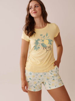 La Vie En Rose - Lemon Print Super Soft T-Shirt