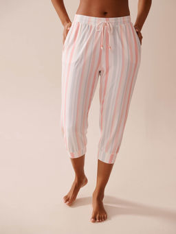 La Vie En Rose - Multistrip Super Soft Pajama Capris