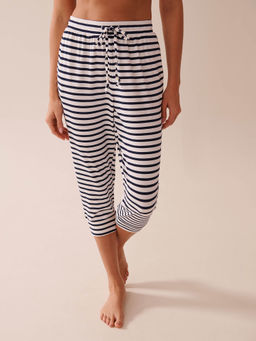 La Vie En Rose - Nautical Stripe Super Soft Pajama Capris