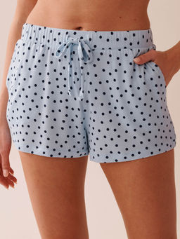 La Vie En Rose - Polka Dot Soft Jersey Pajama Shorts