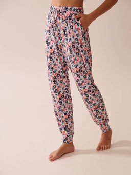 La Vie En Rose - Ditsy Floral Print Soft Jersey Jogger Pyjama