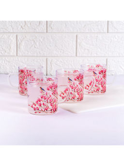 Strokes by Namrata Mehta - Pink Magnolias Tea Cups - Set Of 4
