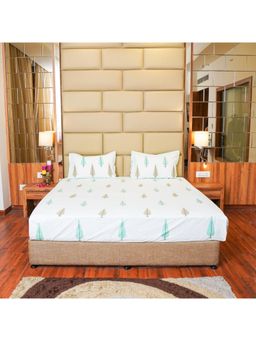 Videksha Home & Lifestyle - Pine Octet Bedsheet (King)