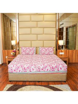Videksha Home & Lifestyle - Pretty Pink Bedsheet (King)