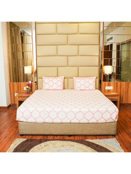 Videksha Home & Lifestyle - Radiant Blush Bedsheet (King)