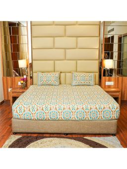 Videksha Home & Lifestyle - Sunshine Gold Bedsheet (King)