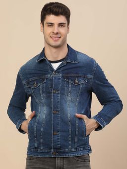 Cantabil - Blue Casual Jacket for Men Breathable and Soft