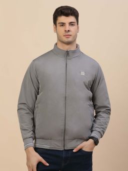Cantabil - Grey Casual Jacket for Men Breathable and Soft