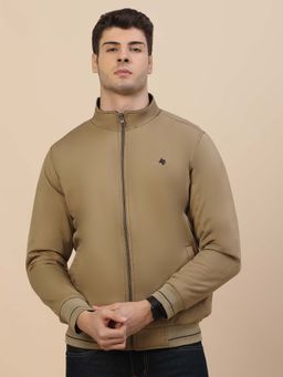 Cantabil - Khaki Casual Jacket for Men Breathable and Soft