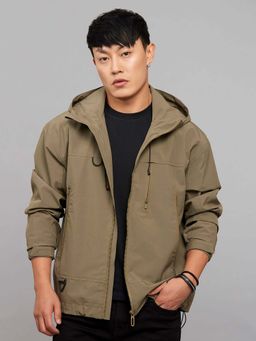 ROOKIES - Olive Zipper Front Closure Long Sleeves Jacket
