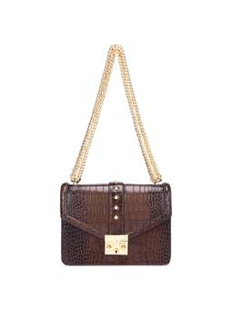 Da Milano - Genuine Leather Brown Sling Bag
