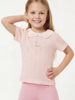 max - Pink Girls Knit Top