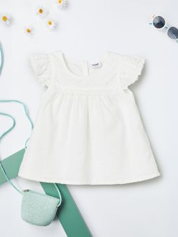 max - White Girls Schiffili A-Line Top