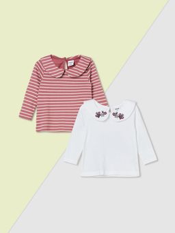 max - Multi-Color Girls Knitted Top (Pack of 2)
