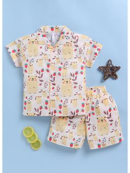 Toonyport - Yellow Boys Cotton Printed Co-Ord Set