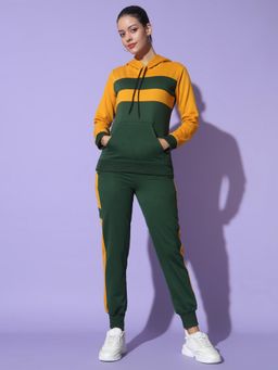 Glito - Women Lifestyle Colorblock Printed Hoodie with Track Pant