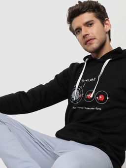 Campus Sutra - Men Printed Stylish Hooded Sweatshirts