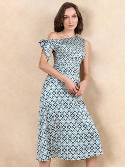 RAREISM - Jinican Light Multi Asymmetric Knee Length Dress