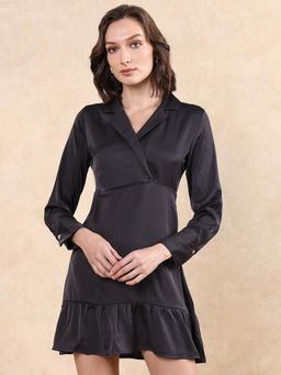 RAREISM - Michiko Black Fit and Flare Mini Dress