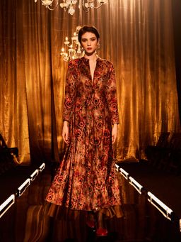 RAREISM - Xaply Primary Multi Flared Maxi Dress