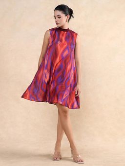 RAREISM - Yaden Primary Multi Flared Mini Dress
