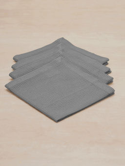 Pure Home + Living - Grey Cotton Table Napkins Set of 4