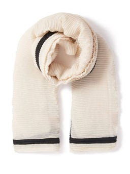 Forever New - Addison Pleated Cream Scarf