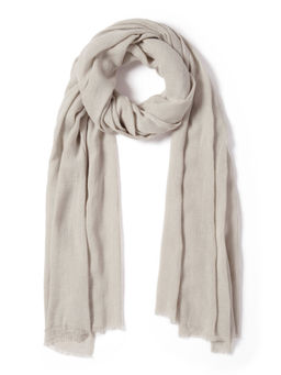 Forever New - Mila Plain Linen Grey Scarf