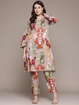 Readiprint - Printed A-Line Kurta and Pant (Set of 2)