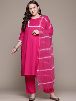 Readiprint - Magenta Kurta with Pant and Dupatta (Set of 3)