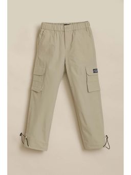 Allen Solly - Boys Beige Solid Trouser