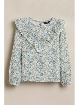 Allen Solly - Girls Multi-Color Print Casual Top
