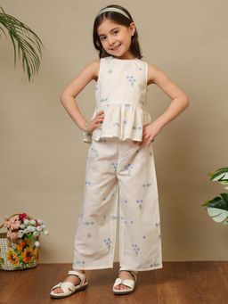 Miyo - Girls Cotton Linen Co-Ord Set