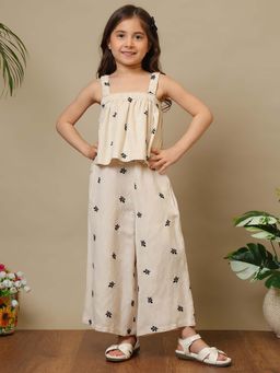 Miyo - Girls Cotton Linen Co-Ord Set