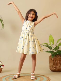 Miyo - Floral Cotton Fit & Flare Dress