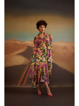 Verb - Multi-Colour Madeline Maxi Dress with Scarf (Set of 2)