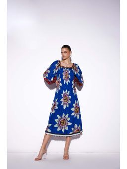 Verb - Blue Tatiana Tier Midi Dress