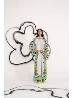 Verb - Ivory Shea Kaftan with Palazzo (Set of 2)