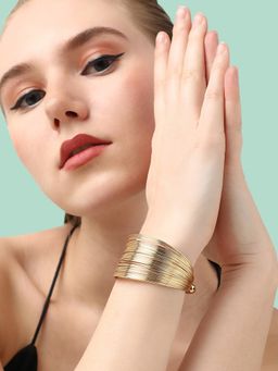 Sohi - Gold Plated Party Designer Bracelet for Women(4763)