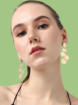 Sohi - Gold Plated Party Designer Drop Earring for Women(4079)