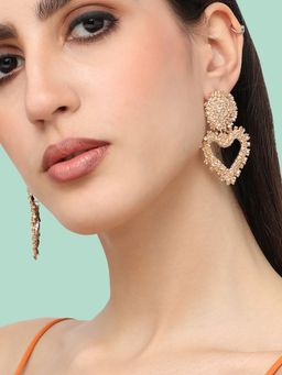 Sohi - Gold Plated Designer Party Drop Earring for Women(4634)
